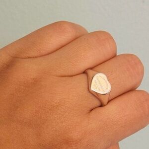 Tiffany & Co. Silver Return to Tiffany Heart Ring - WORN TWICE